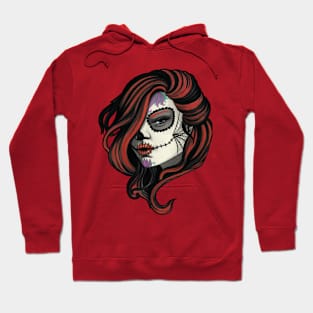 Red head skull girl Hoodie